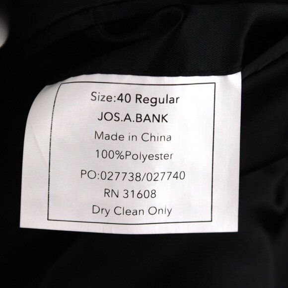 Jos A Bank Paisley Dinner Jacket Blazer Size 42R Blue Tailored Fit E03205‎ 16YC - Picture 7 of 8